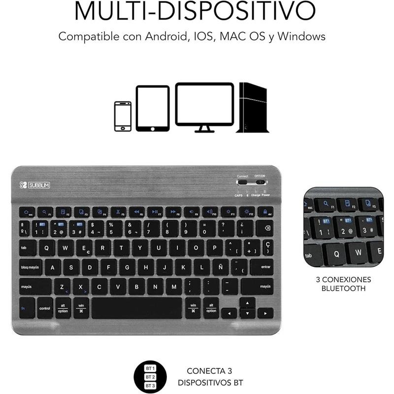 FUNDA SUBBLIM CON TECLADO...